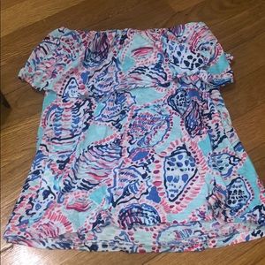 LILLY PULITZER-Wiley ruffle tube top